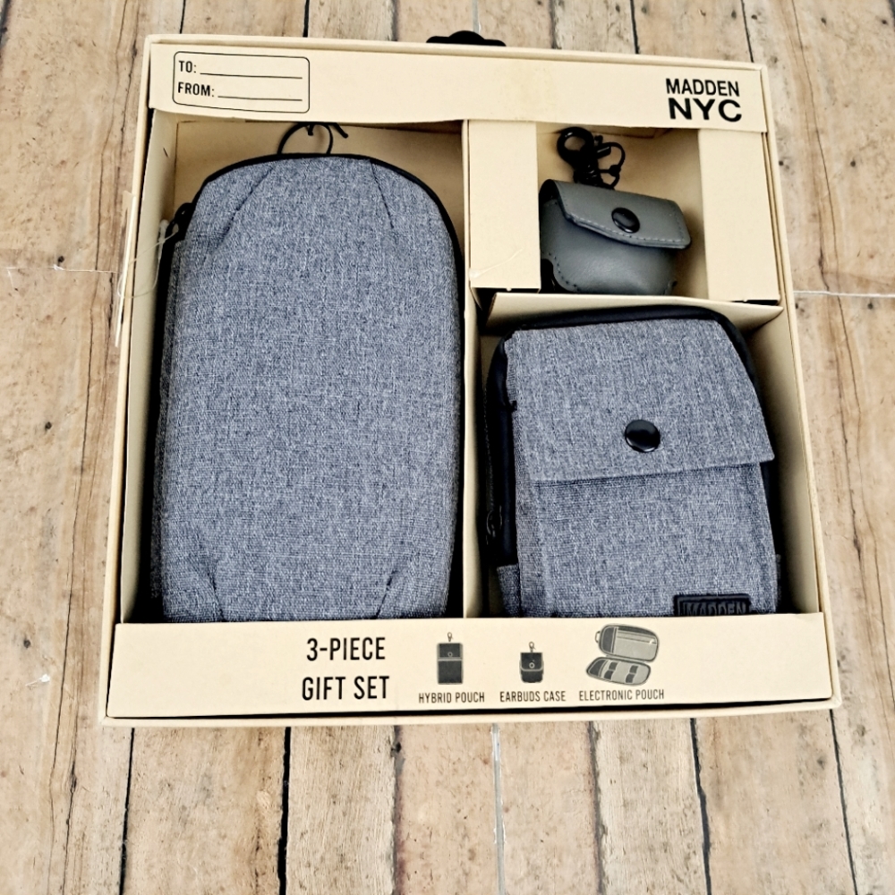 Madden NYC Assorted 3 Piece Gift Set Grey One size